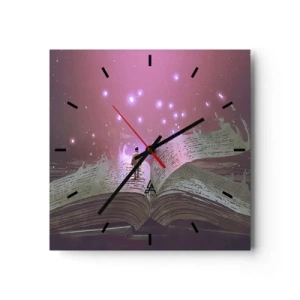 Falióra, Óra - Meghívás egy másik világba – olvass! - 40x40 cm