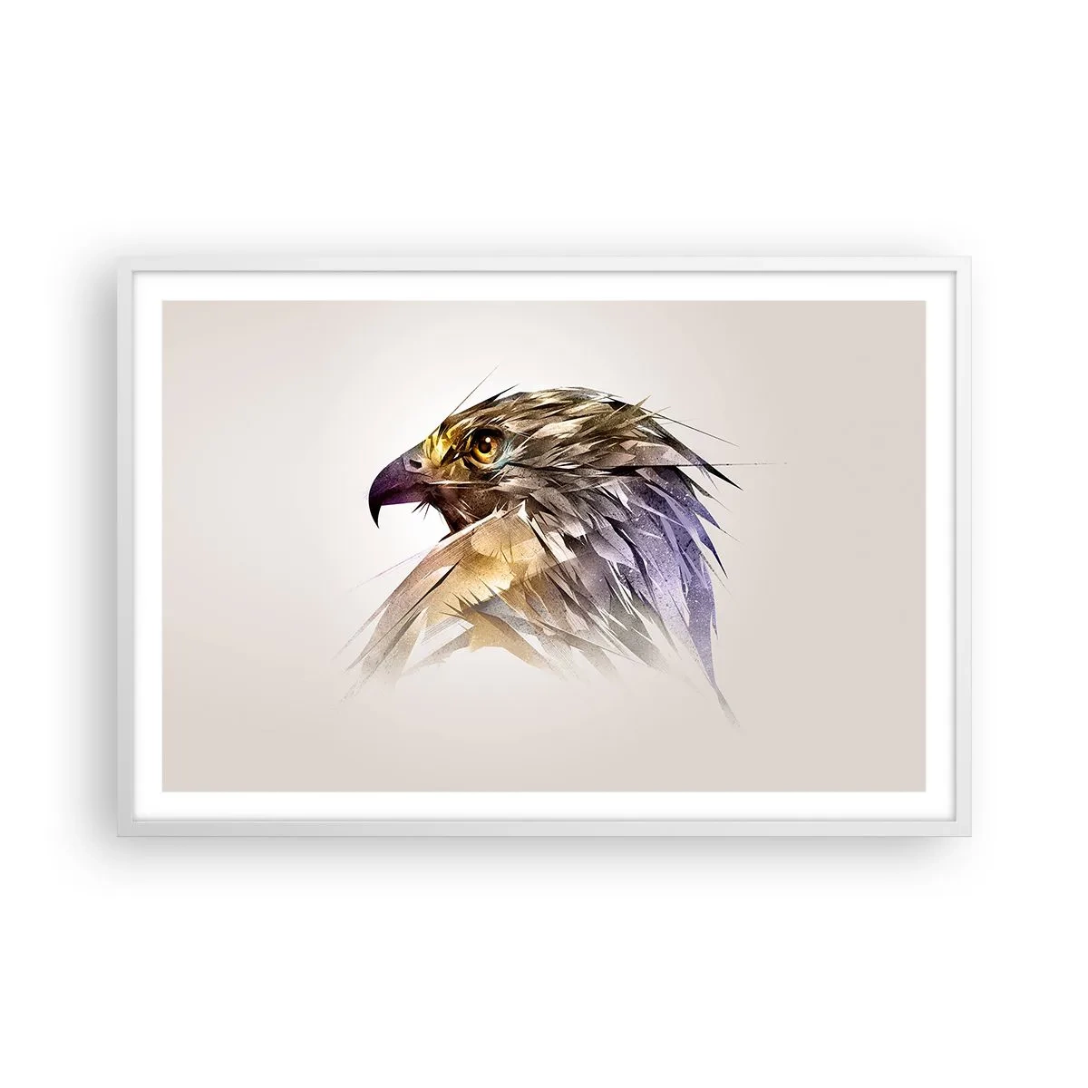 Poszter fekete keretben - Egy harcos portréja - 91x61 cm