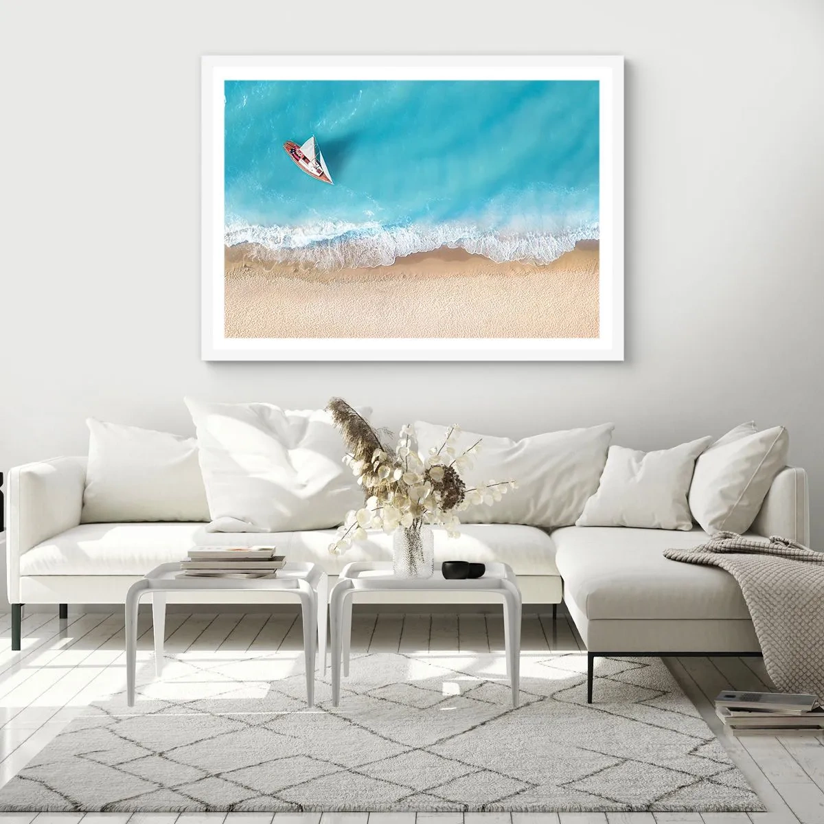 Poszter fekete keretben - A kék és az arany határán - 91x61 cm