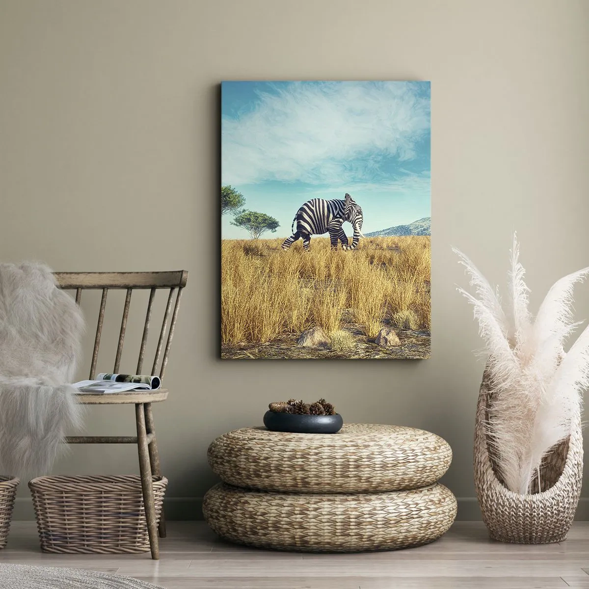 Vászonkép - A szürke már nem menő - 50x70 cm