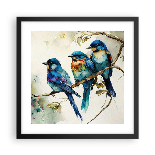 Poszter fehér keretben - Megsértődött? - 40x40 cm