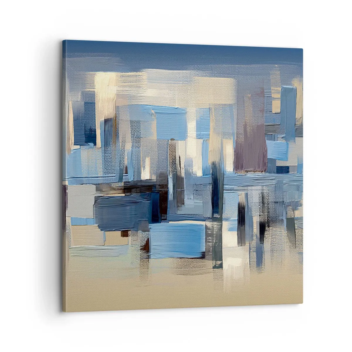Vászonkép - Kék építmény - 60x60 cm