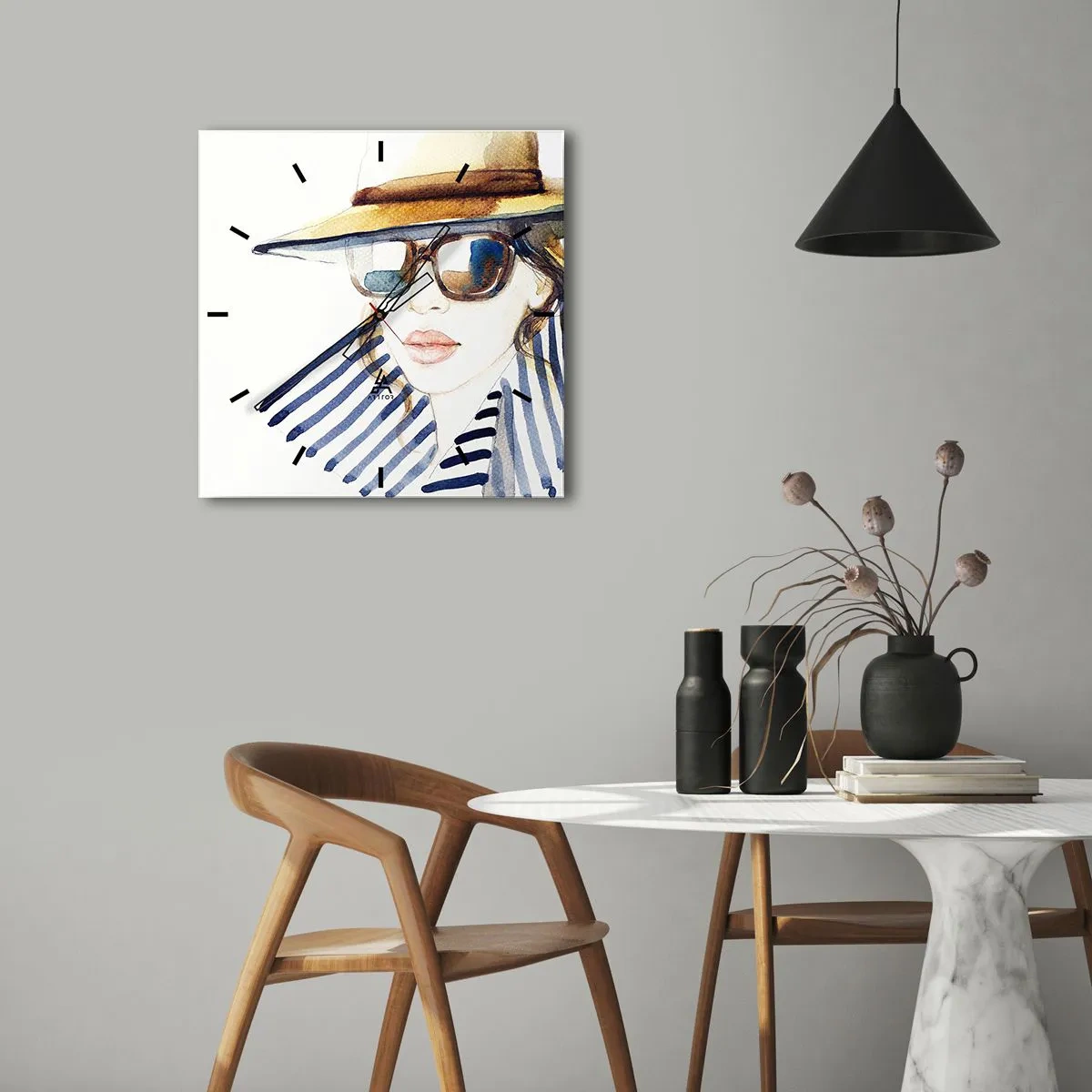 Falióra, Óra - Florida üdvözli Önt! - 40x40 cm