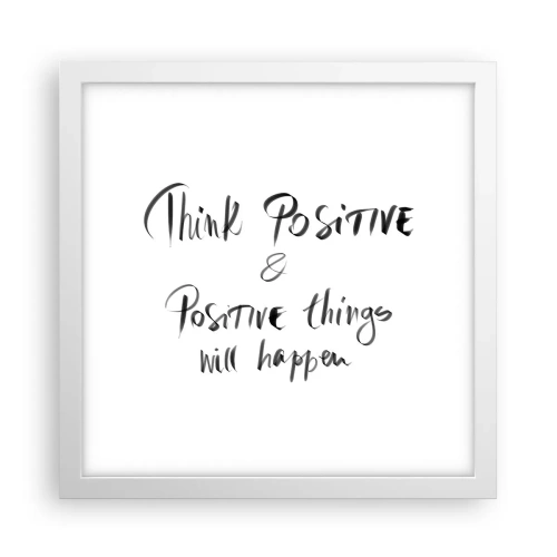 Poszter fekete keretben - Hogyan élj? - 30x30 cm