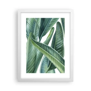 Poszter fekete keretben - Zöld önmagában - 30x40 cm