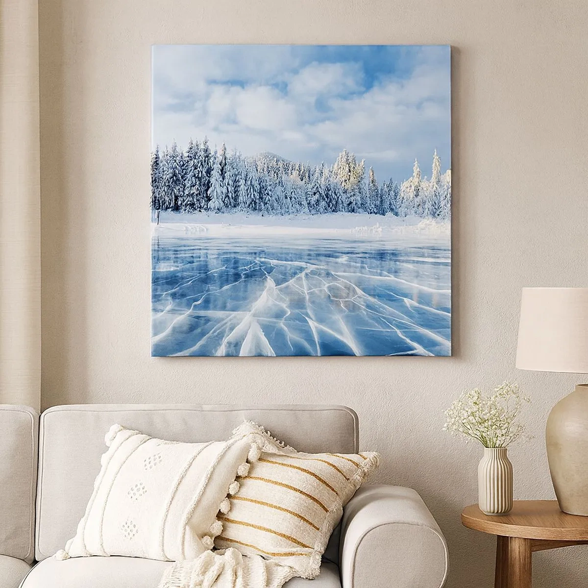 Vászonkép - Káprázatos és kristályos látvány - 30x30 cm