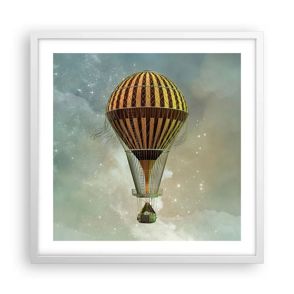 Poszter fekete keretben - Úttörő járatok - 50x50 cm