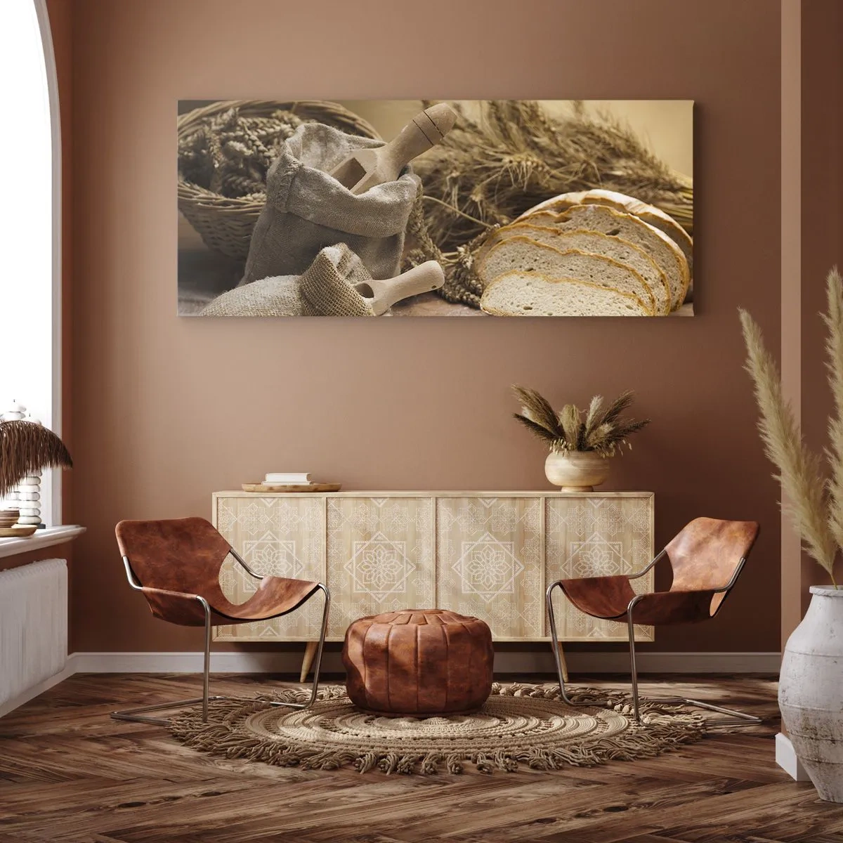 Vászonkép - Hogyan vágta le a késsel - 100x40 cm