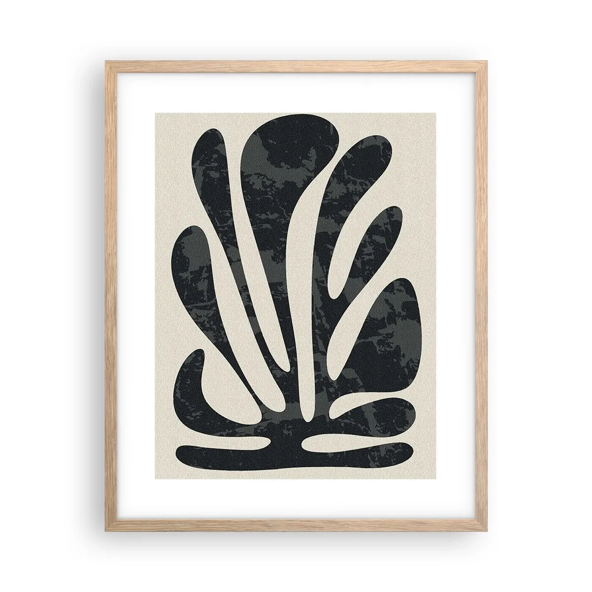 Poszter világos tölgy keretben - Többujjas absztrakció - 40x50 cm