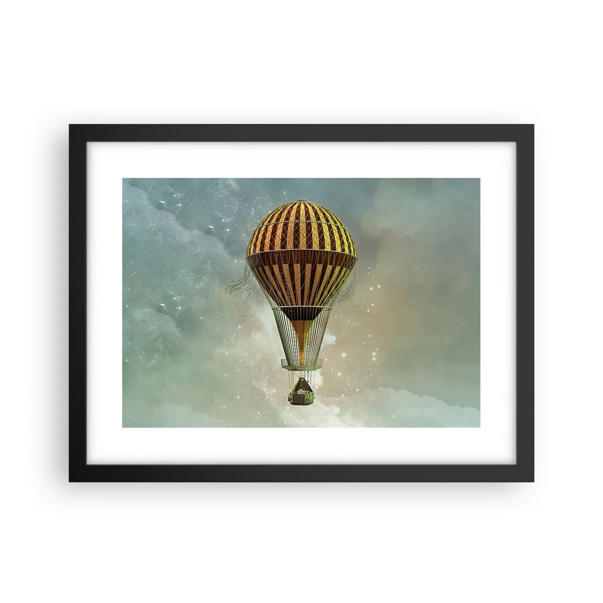 Poszter fehér keretben - Úttörő járatok - 40x30 cm