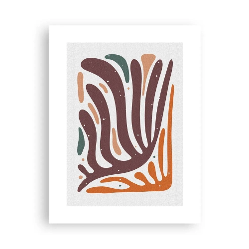 Poszter - Sugárzó organikus kompozíció - 30x40 cm