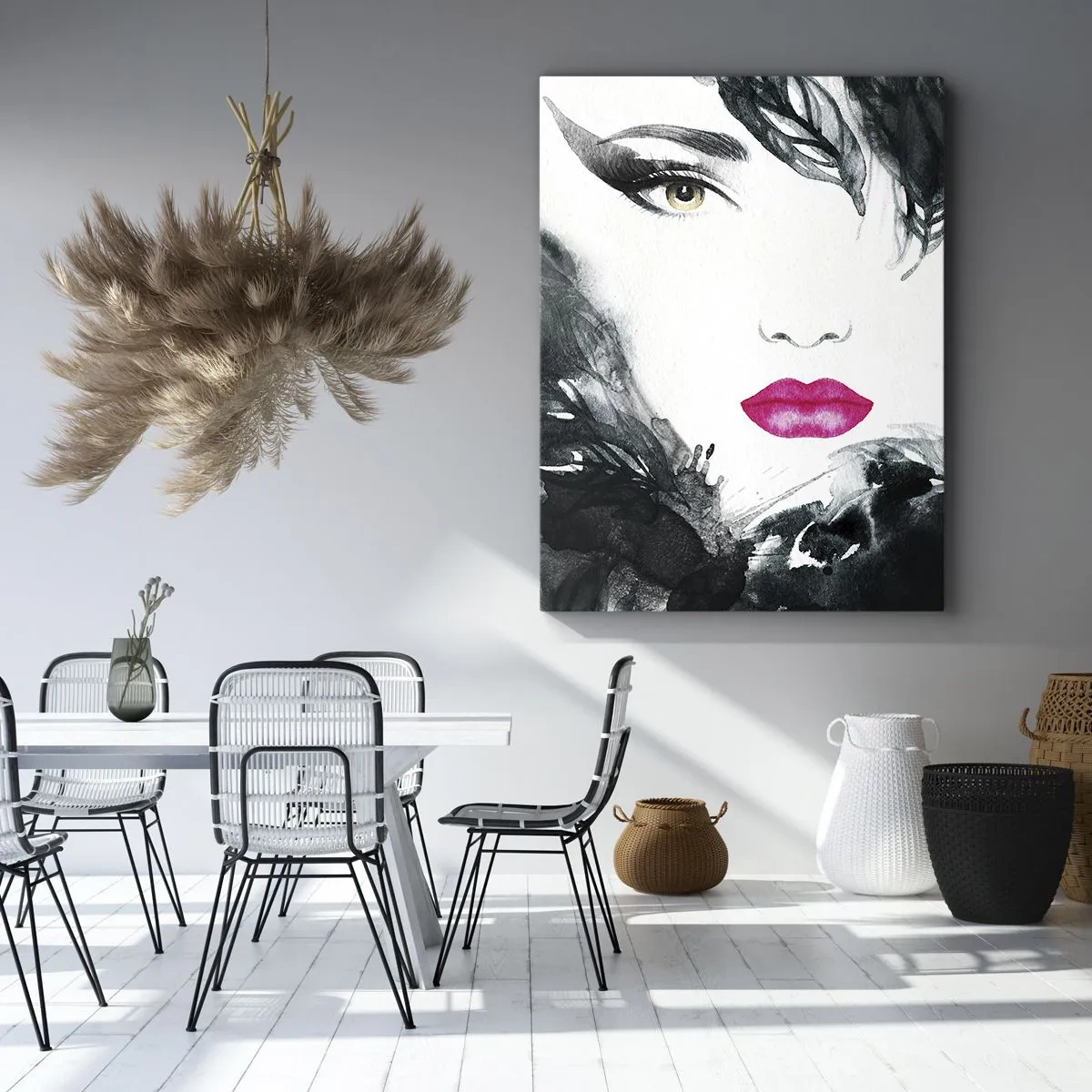 Vászonkép - Figyelem! Femme fatale - 45x80 cm