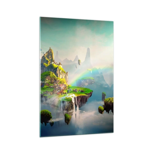 Üveg kép - Az ég közepén - boldog szigetek - 70x100 cm
