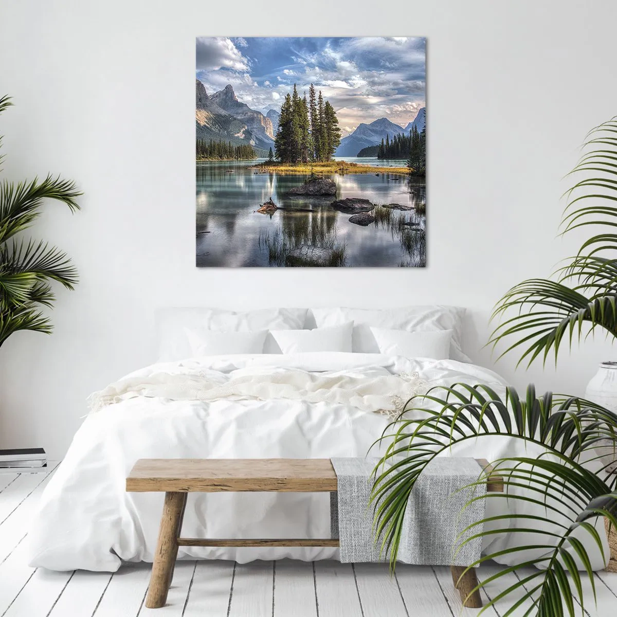 Vászonkép - A nagy és tiszta víz mellett... - 60x60 cm