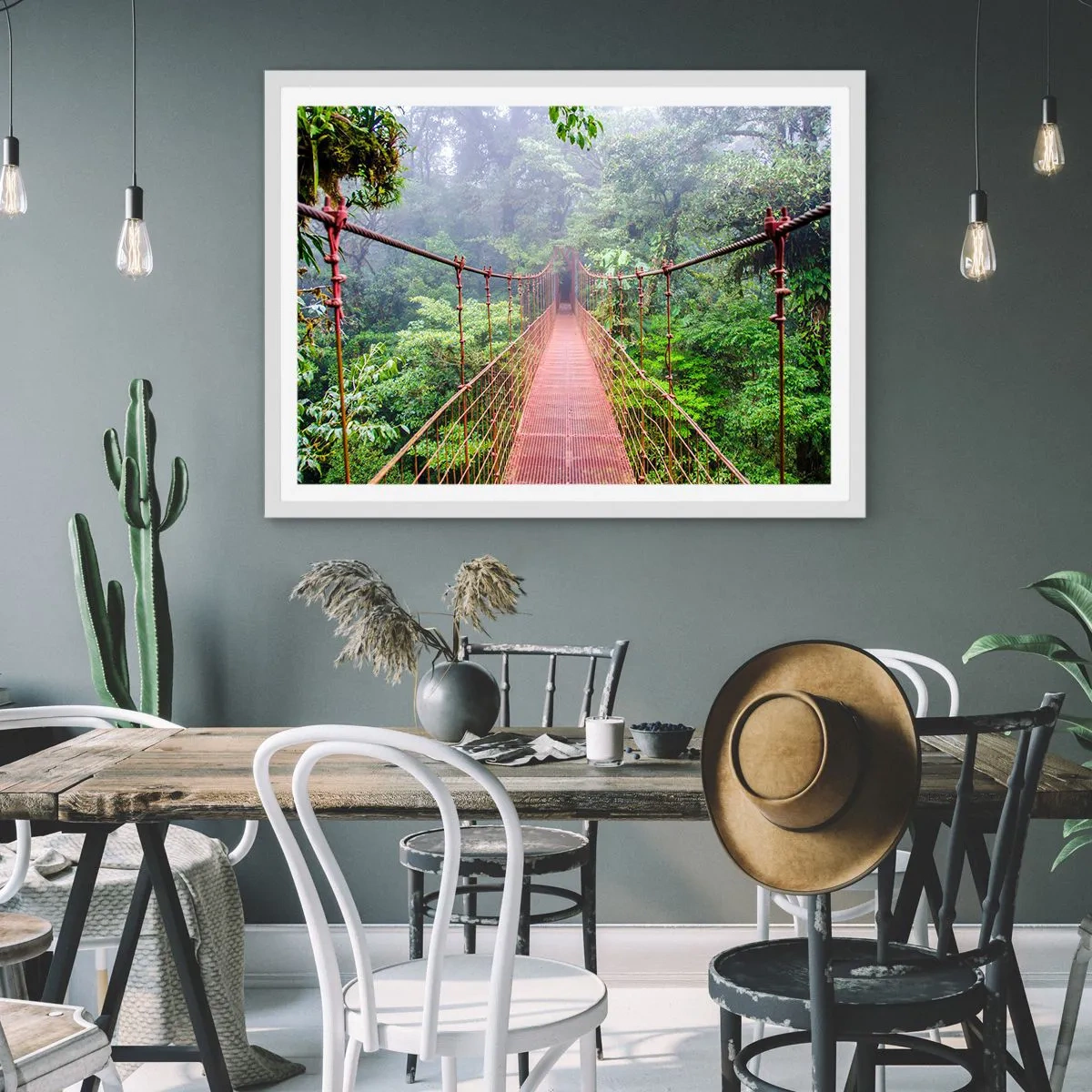 Poszter fekete keretben - A lomkoronák fölé függesztve - 91x61 cm