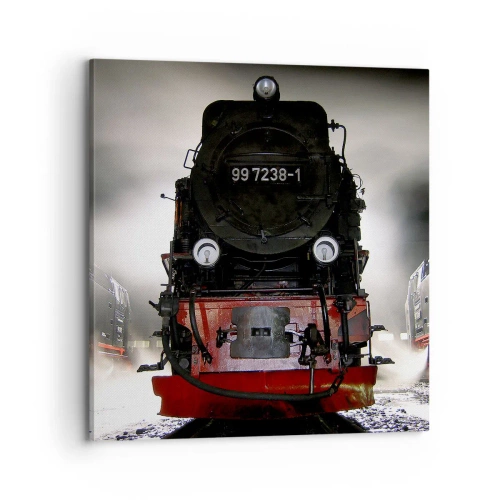 Vászonkép - Áll és zihál, zihál és fúj - 70x70 cm