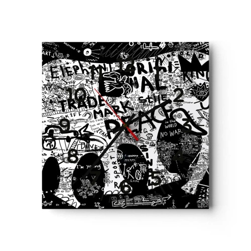 Falióra, Óra - Gazdag utcavilág - 30x30 cm