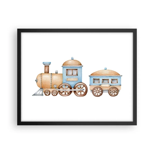 Poszter fehér keretben - Az állomáson állva... - 50x40 cm