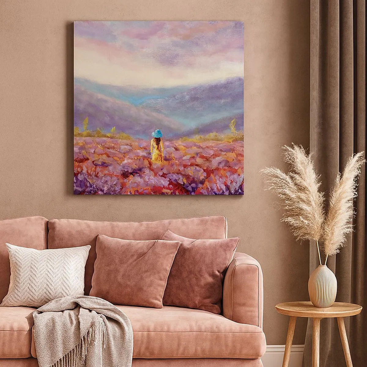 Vászonkép - A levendula világában - 30x30 cm