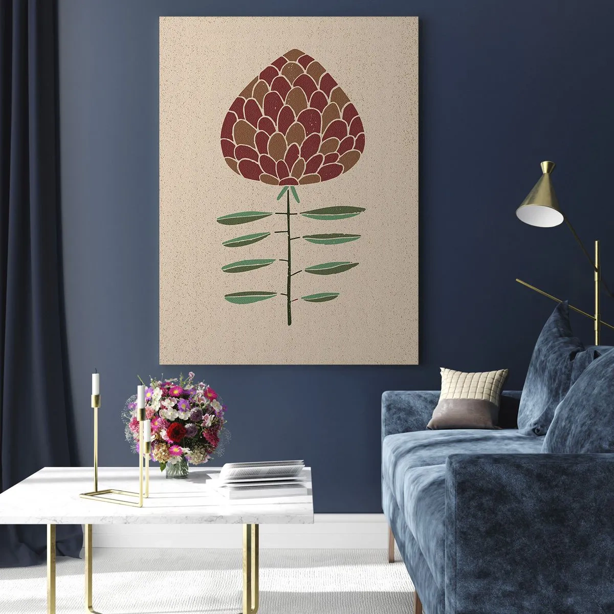 Üveg kép - Mint egy nagykutya - 50x70 cm