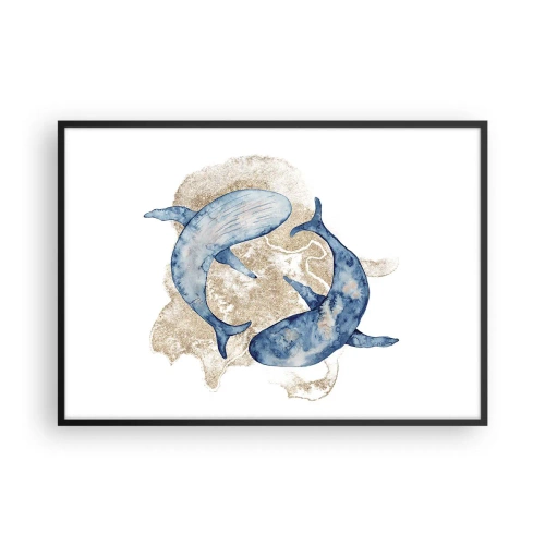 Poszter fehér keretben - Barátság vagy szerelem? - 100x70 cm