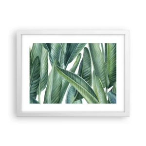 Poszter fekete keretben - Zöld önmagában - 40x30 cm