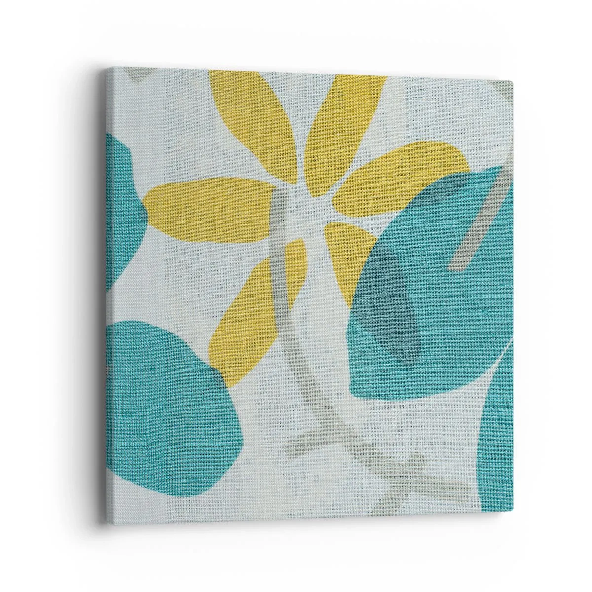 Vászonkép - Azúrkék levelek között - 40x40 cm