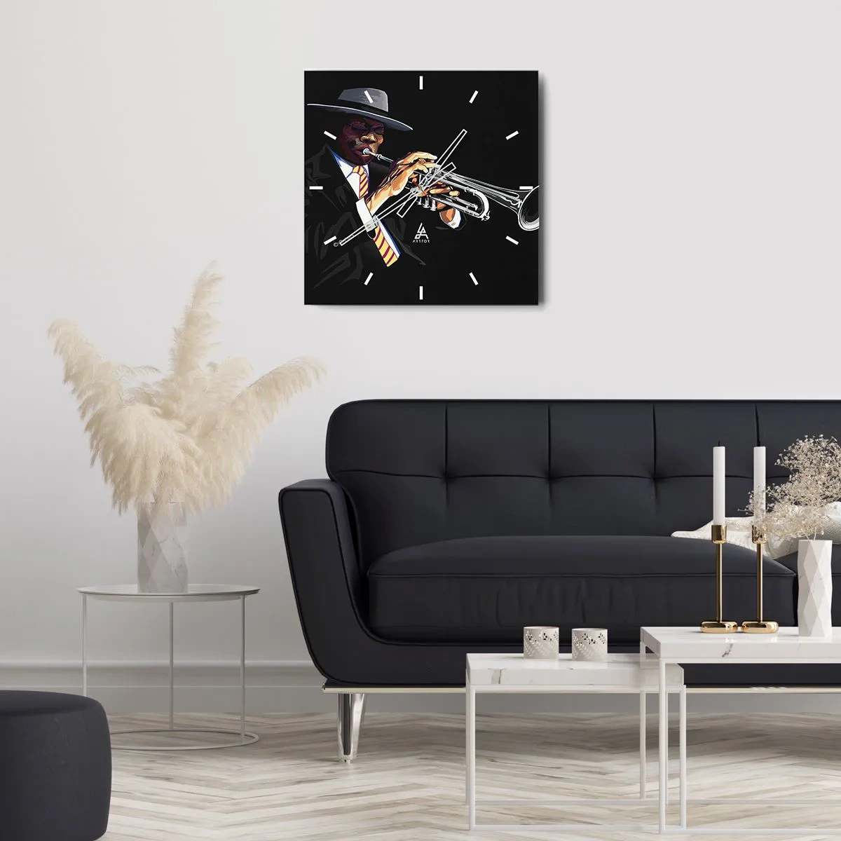 Falióra, Óra - Old school varásza - 40x40 cm