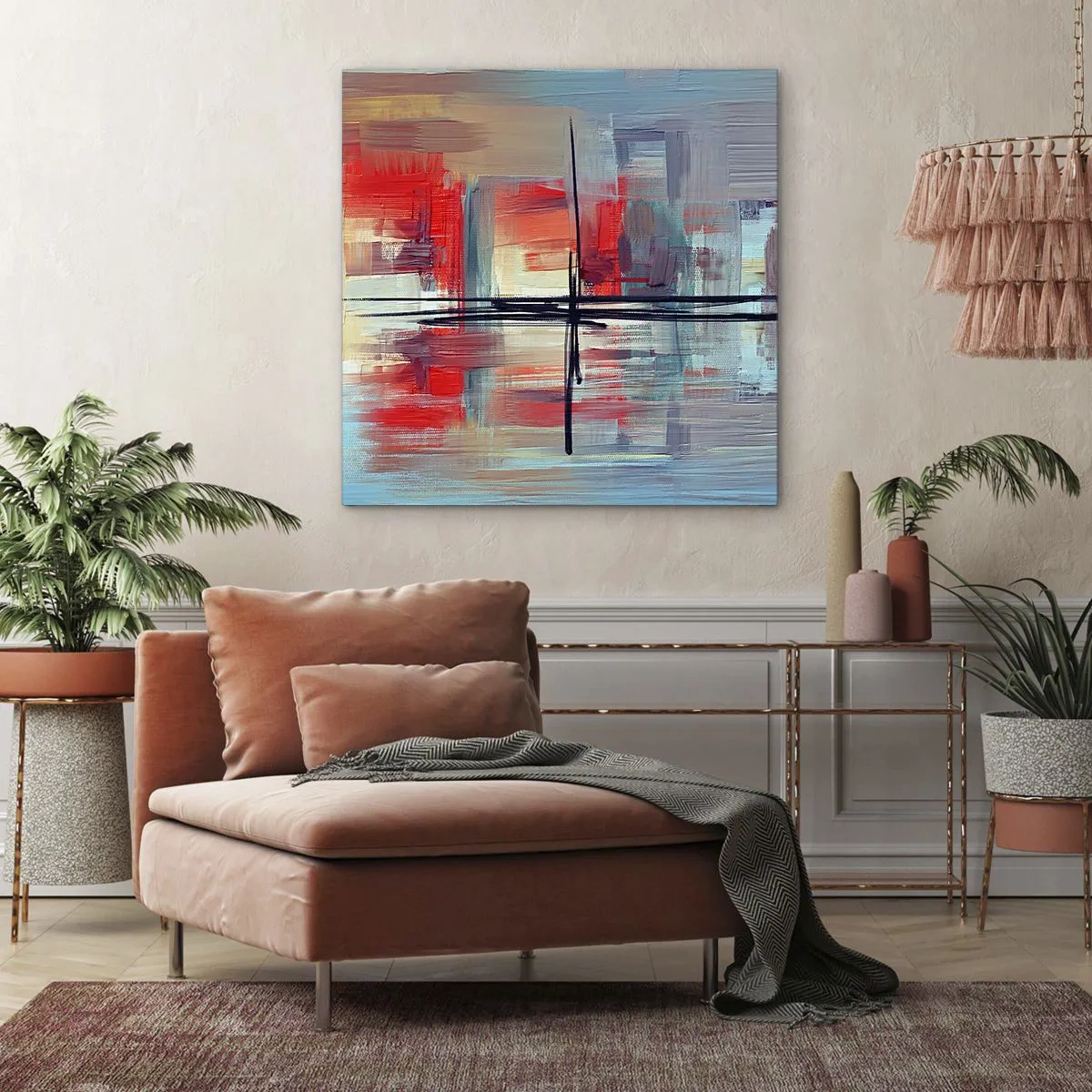 Vászonkép - Tájkép egy ismeretlen dimenzióban - 40x40 cm