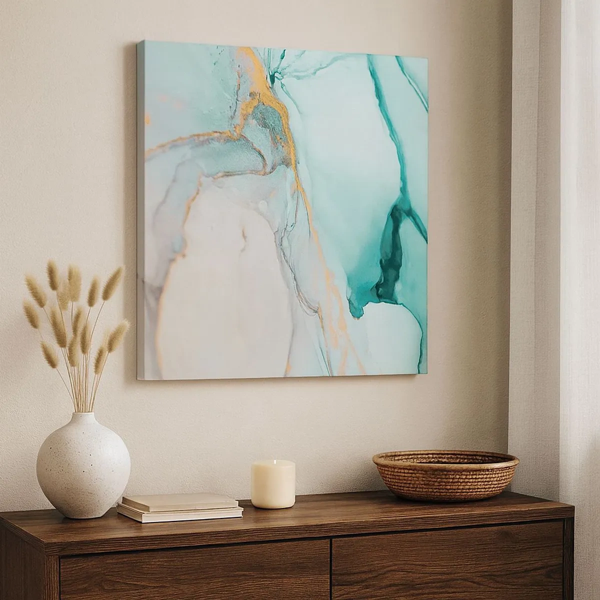 Vászonkép - Formák és színek tánca - 30x30 cm