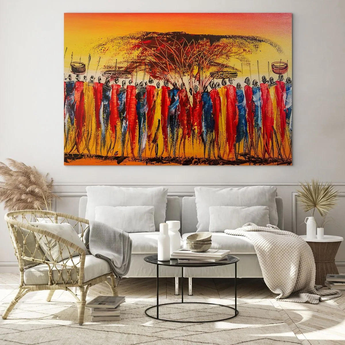 Üveg kép - Oda, oda, oda oda mennek - 120x80 cm