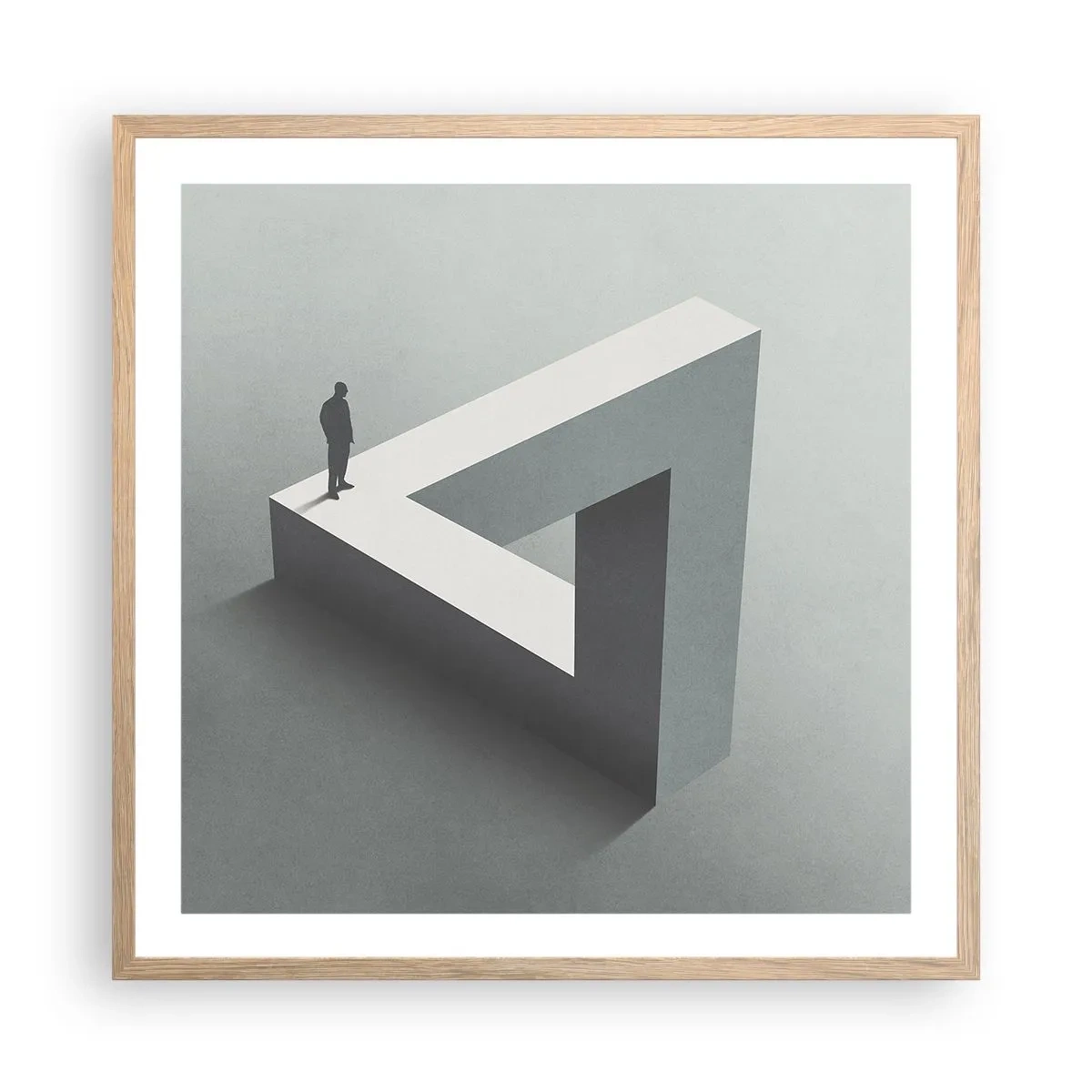 Poszter világos tölgy keretben - És mégis lehetséges - 60x60 cm