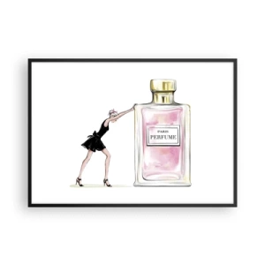 Poszter fehér keretben - A nőiesség lényege - 100x70 cm