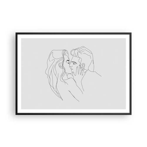 Poszter fehér keretben - Ugyanaz a vonalón - 100x70 cm