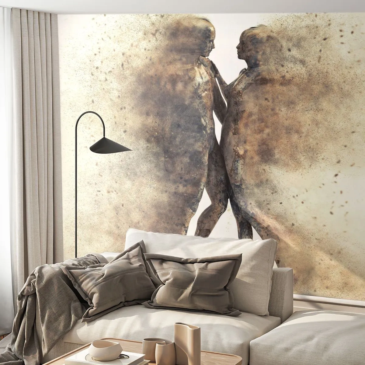 Fotótapéta Standard Eco - Felemelkedtek a porból, hogy szeressenek - Absztrakció, Nő és Férfi, Szerelem - 200x140 cm