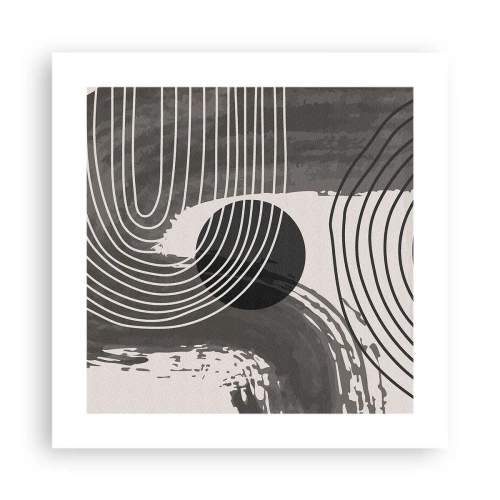 Poszter - Az ovális nyer - 40x40 cm
