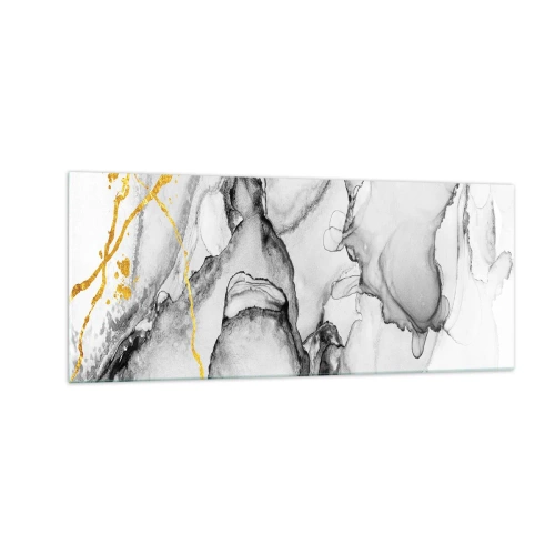 Üveg kép - Arany motívumú kompozíció - 100x40 cm