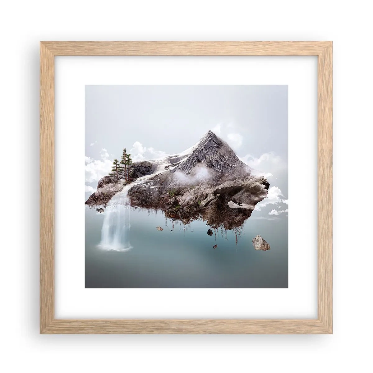 Poszter világos tölgy keretben - Egy szürrealista szemével - 30x30 cm