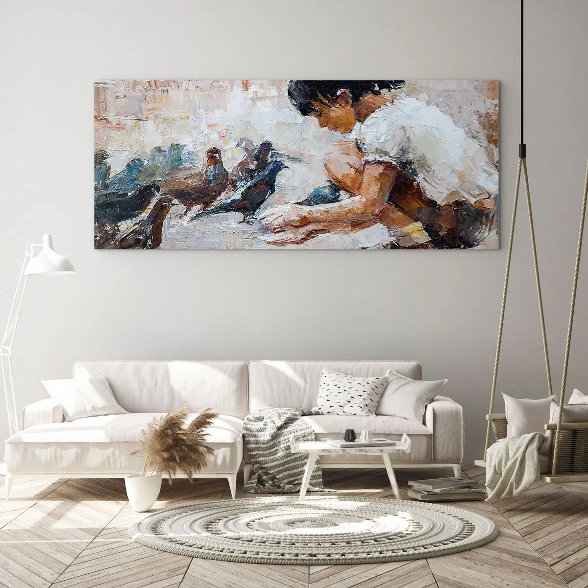 Üveg kép - A kicsik és a legkedvesebbek - 100x40 cm