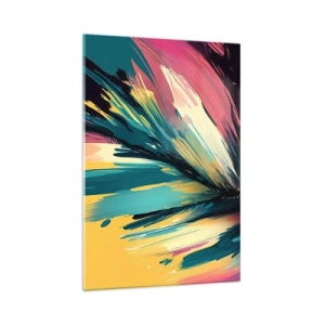 Üveg kép - Kompozíció - az öröm robbanása - 70x100 cm