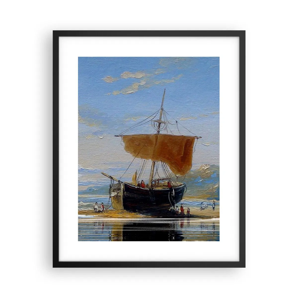 Poszter fehér keretben - Víz, föld, levegő - 40x50 cm