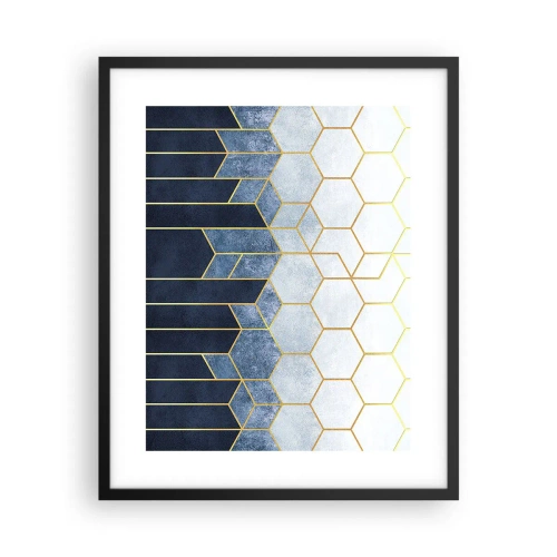 Poszter fehér keretben - Kompozíció szinkópa ritmusban - 40x50 cm