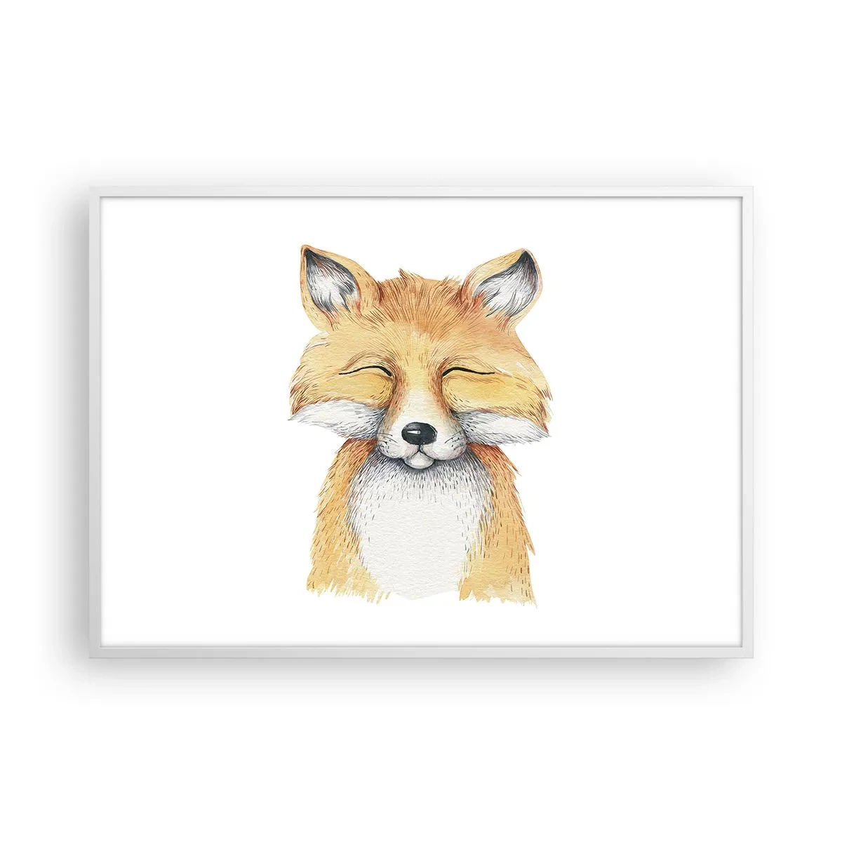 Poszter fekete keretben - Róka hangulatok - 100x70 cm