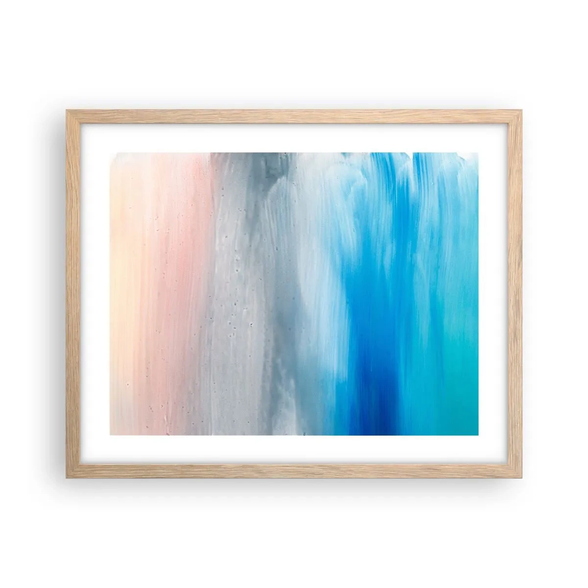 Poszter világos tölgy keretben - Elemek: levegő - 50x40 cm