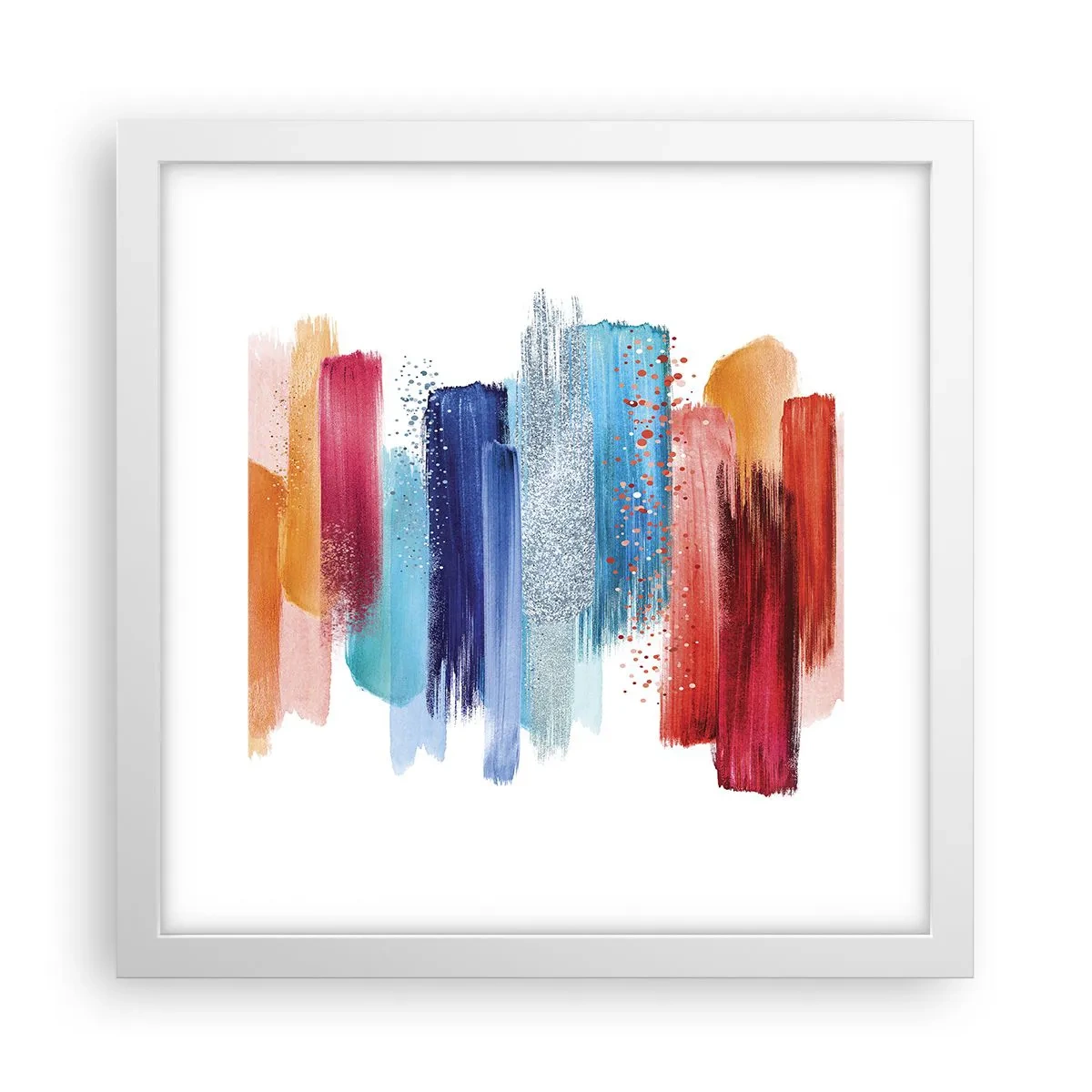 Poszter fekete keretben - Fel és le - 30x30 cm