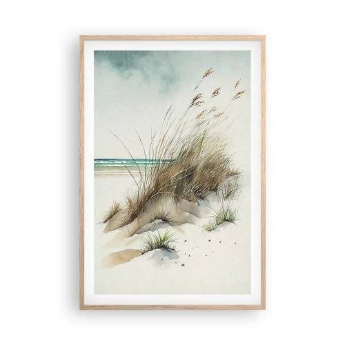Poszter világos tölgy keretben - Homokba burkolózva - 61x91 cm