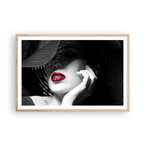 Poszter világos tölgy keretben - Egy tanulmány Scarletben - 91x61 cm