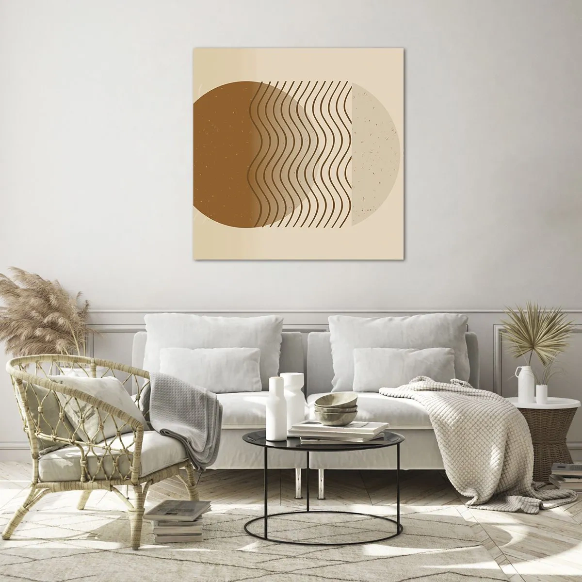 Üveg kép - A geometriai formák eredetéről - 30x30 cm