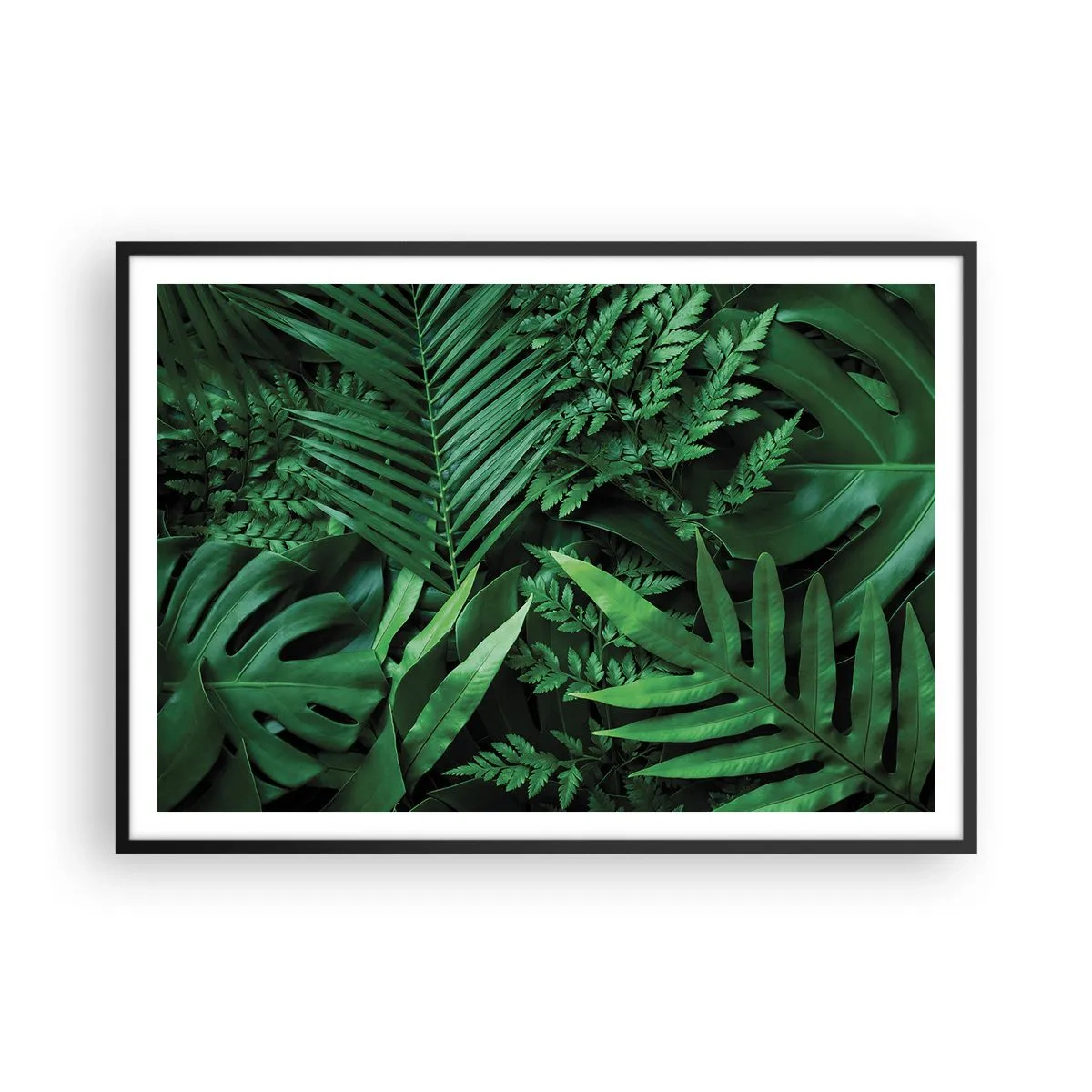 Poszter fehér keretben - Összebújva a zöldben - 100x70 cm
