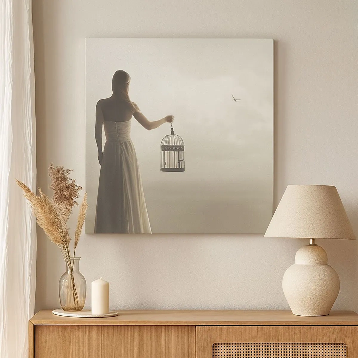 Vászonkép - Légy szabad - 30x30 cm